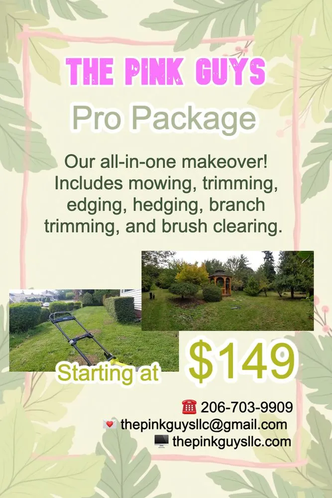 Local residential landscaping experts serving Seattle, WA - The Pink Guys