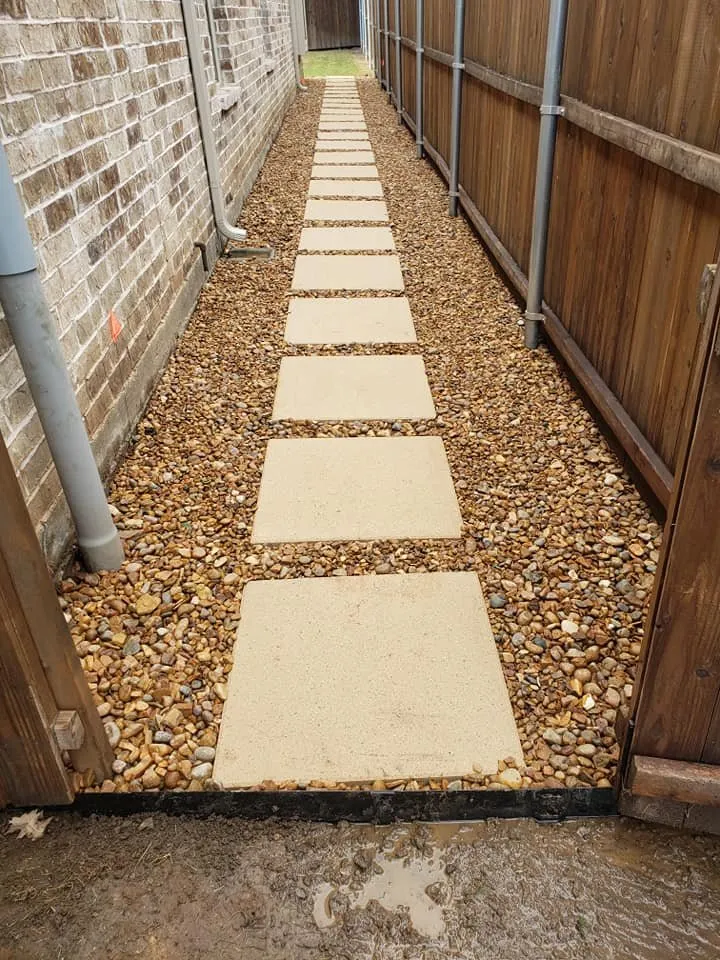 Custom yard cleanup service for residential properties in Wylie, TX by The Planted Stone Landscaping