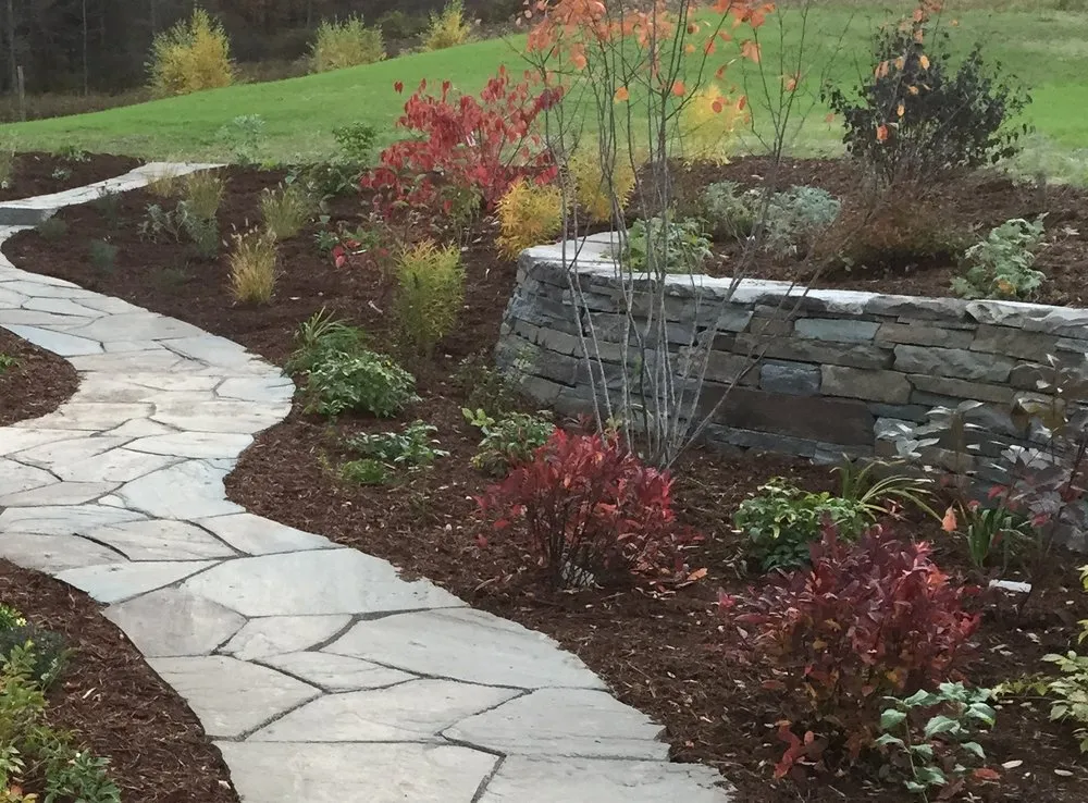 Custom garden landscaping in Groton, NY by The Plantsmen