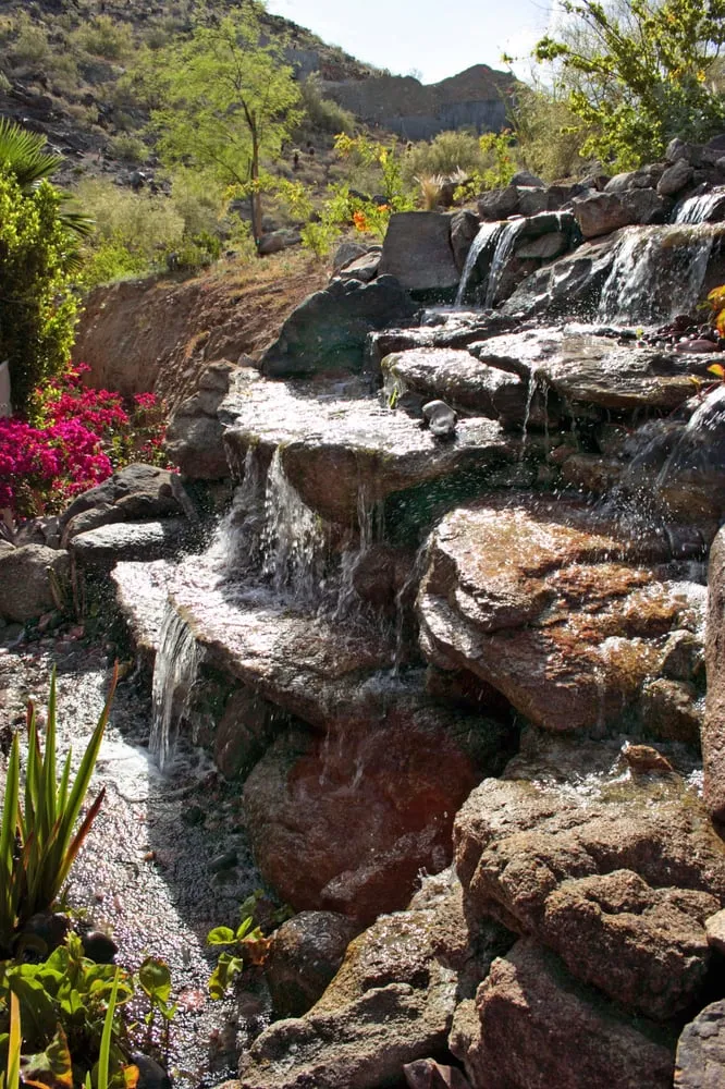 Expert lawn mowing service for outdoor upgrades in Peoria, AZ by The Pond Gnome