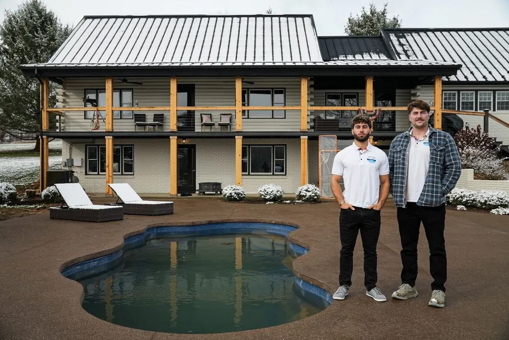 Professional residential landscaping in Johnstown, OH by The Premier Pool