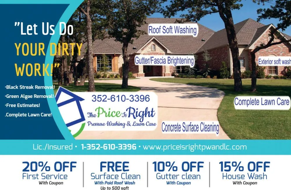 Affordable garden landscaping for residential properties in Crystal River, FL by The Price Is Right Pressure Washing & Lawn Care Service