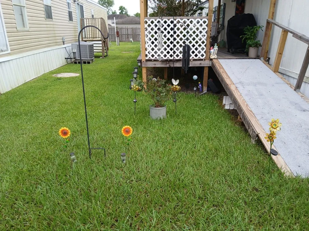 Custom residential landscaping for homes in Alvin, TX by The Quebedeaux Effect Services