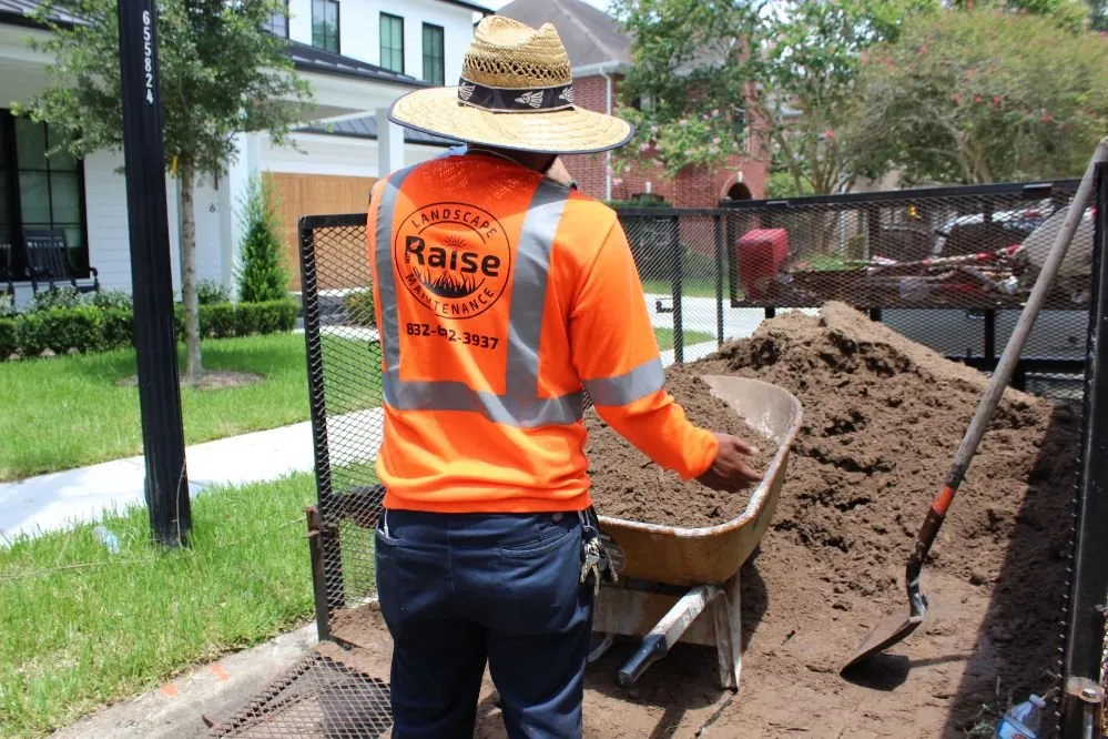 Reliable lawn mowing service in Houston, TX by The Raise Landscape Maintenance