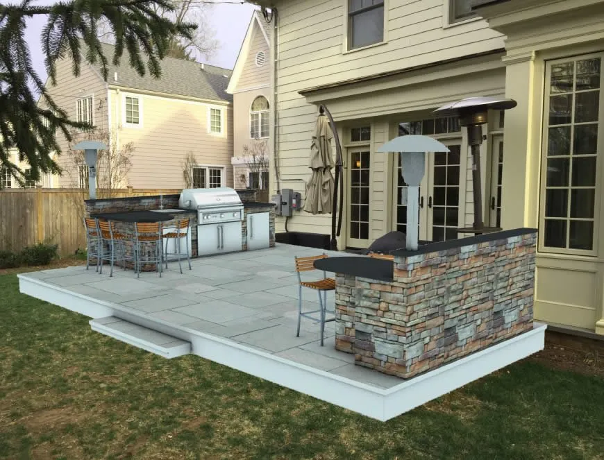 Custom garden landscaping in Ijamsville, MD by The Rasevic Companies