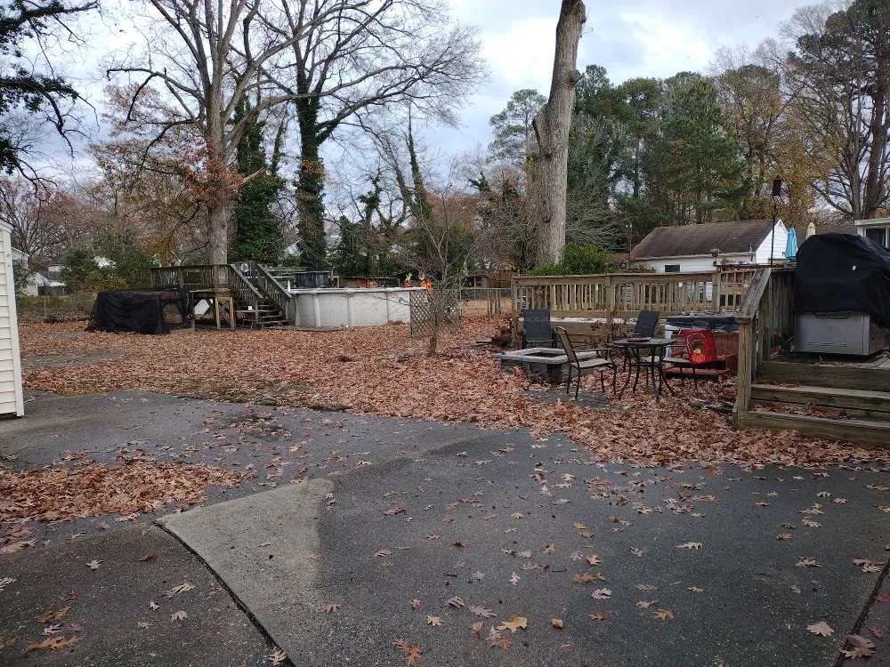 Custom outdoor landscaping in Hampton, VA by The Real Deal Quality Services