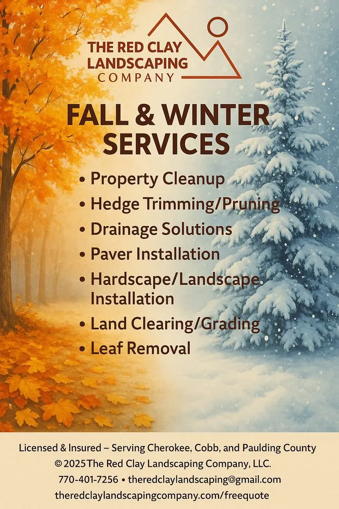 Affordable lawn care service for year-round maintenance in Woodstock, GA by The Red Clay Landscaping