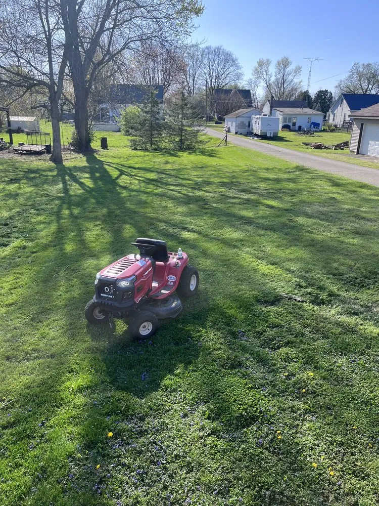 Affordable lawn mowing service for year-round maintenance across Dublin, IN - The Red Deed Lawn Services