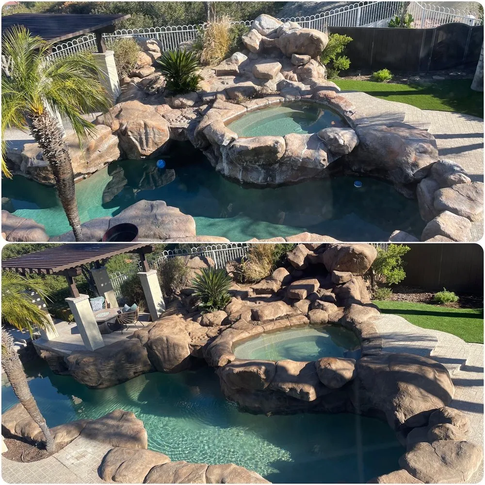 Custom residential landscaping with custom design in Santa Clarita, CA by The Rock Market