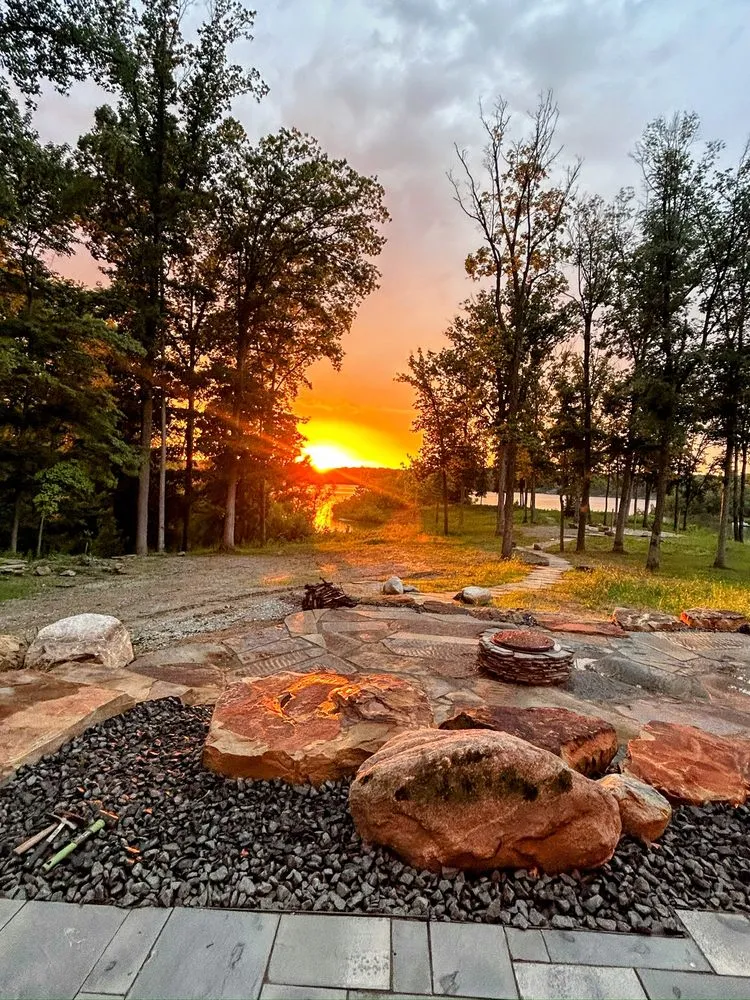 Expert lawn care service with custom design in Terre Haute, IN by The Rock Spot