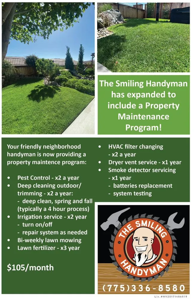 Professional residential landscaping experts serving Sparks, NV - The Smiling Handyman