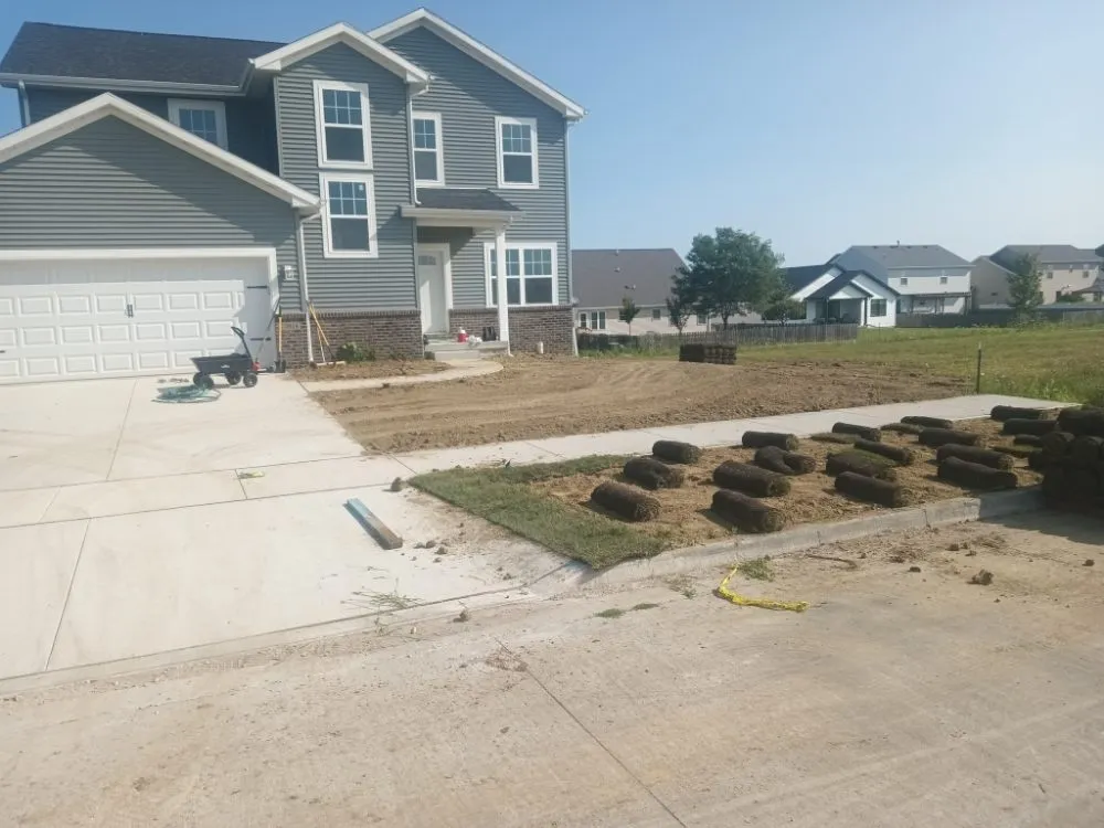 Affordable garden landscaping for homes in Bloomington, IL by The Sod Father