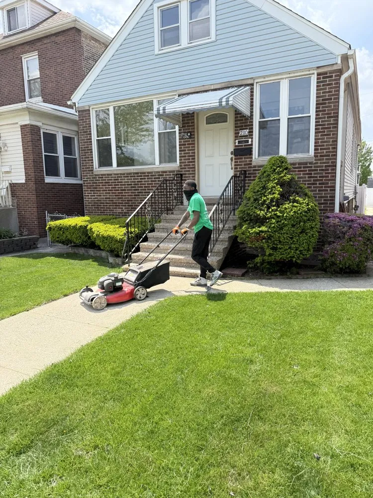 Local lawn mowing service for beautiful yards in Gary, IN by The Space Crew Property Pros