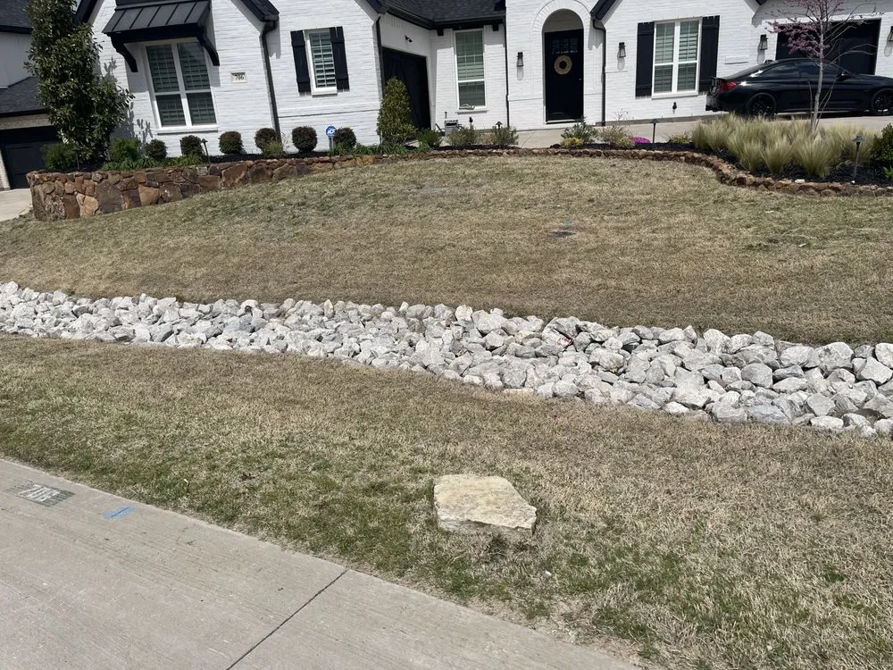 Local landscape installation in Fort Worth, TX by The STARZ Lawn Pros