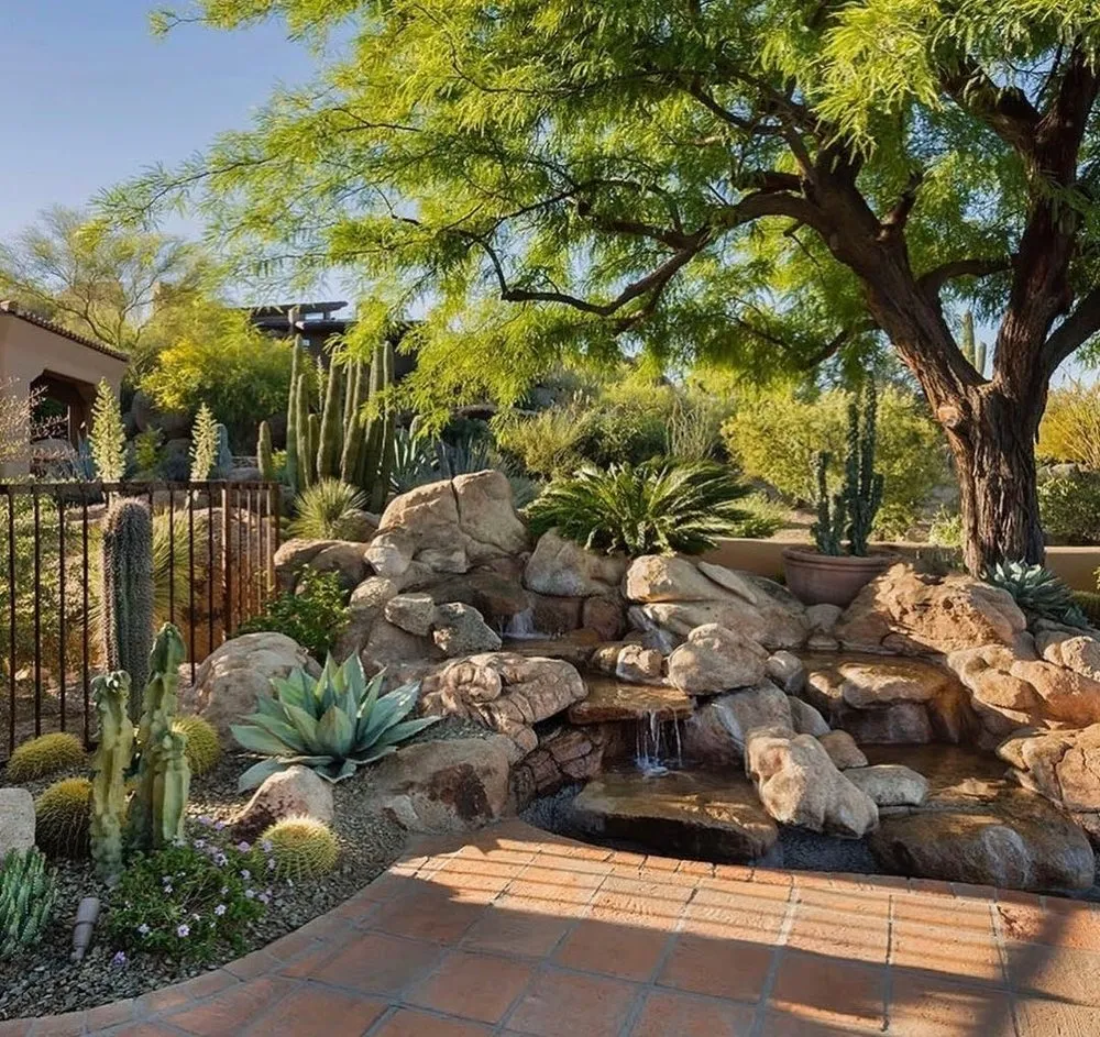 Reliable garden landscaping with custom design in Phoenix, AZ by The Stone Yard