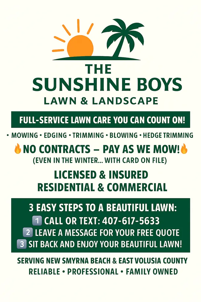 Professional outdoor landscaping for outdoor upgrades in New Smyrna Beach, FL by The Sunshine Boys Lawn & Landscape