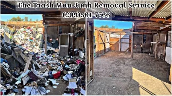 Custom garden landscaping in Merced, CA by The Trash Man Junk Removal
