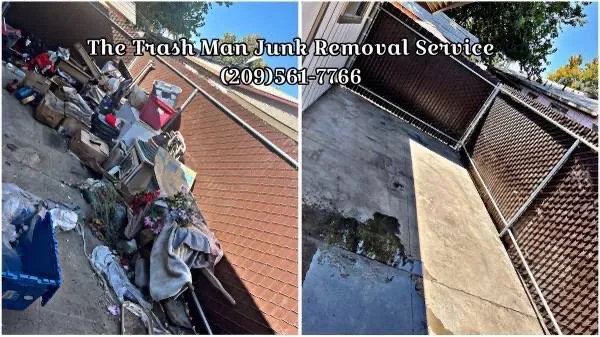 Top-rated landscape design with custom design in Merced, CA by The Trash Man Junk Removal