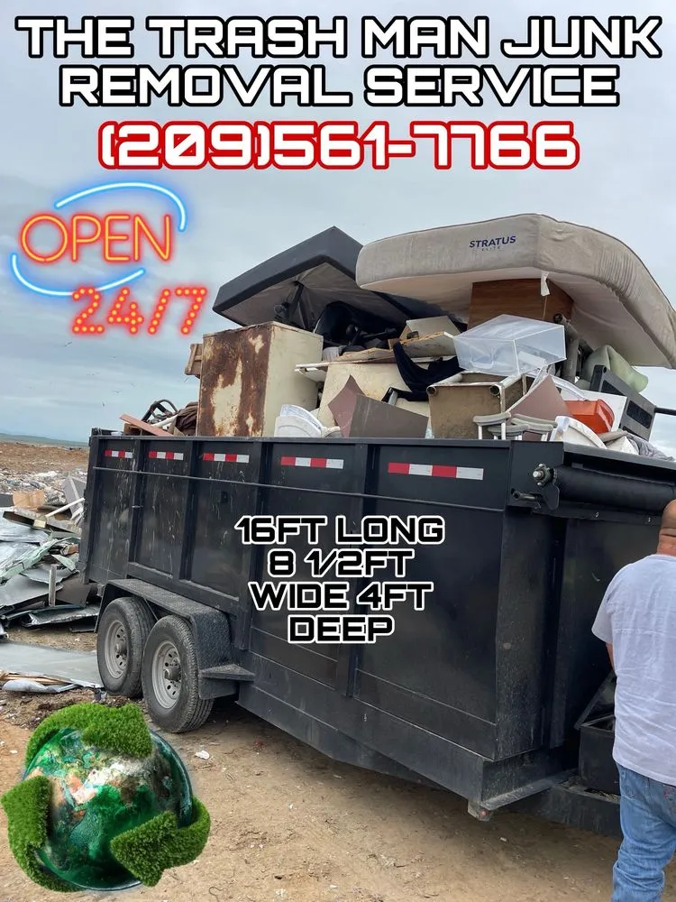 Custom yard cleanup service near you in Merced, CA by The Trash Man Junk Removal