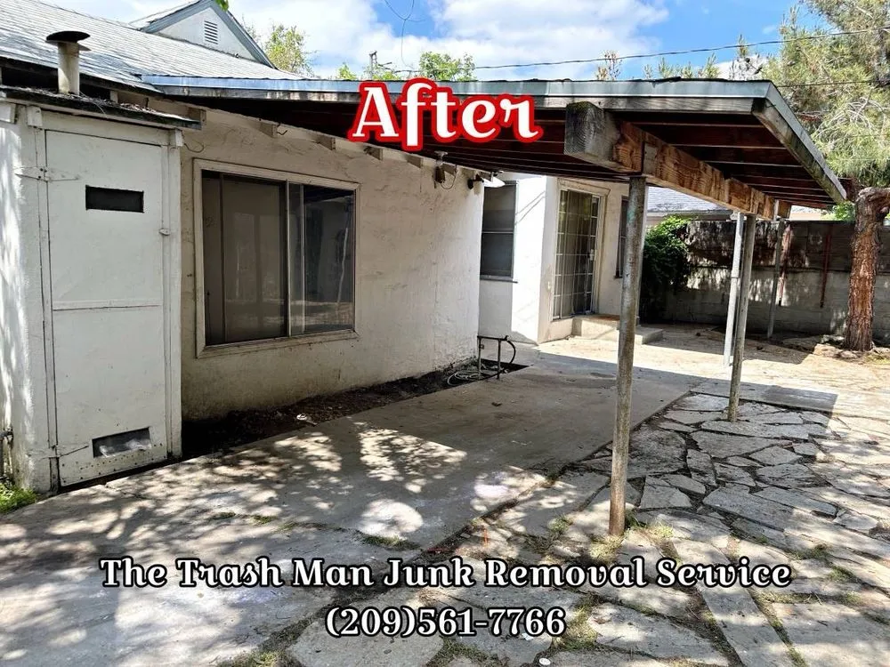 Professional garden landscaping in Merced, CA by The Trash Man Junk Removal