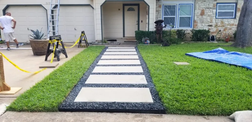 Professional residential landscaping in Buda, TX by The Tree Guys