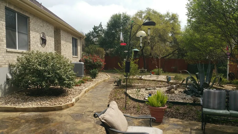 Affordable landscape installation in Buda, TX by The Tree Guys