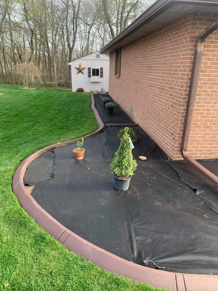 Custom landscape installation in Kokomo, IN - The Turfguy