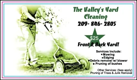 Local yard maintenance experts serving Modesto, CA - The Valley's Yard Cleaning