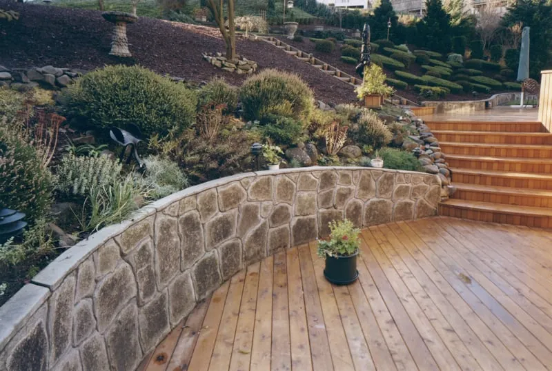 Local garden landscaping for homes in Portland, OR by The Wall