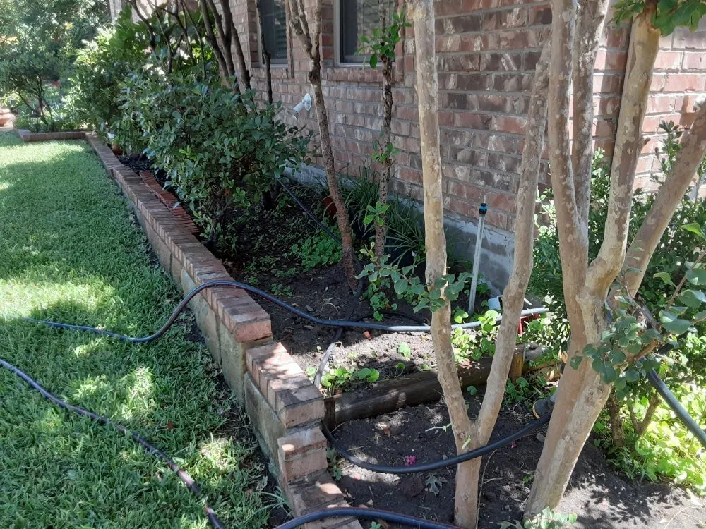 Professional yard cleanup service in Wylie, TX by The Whole 9 Irrigation and Landscaping