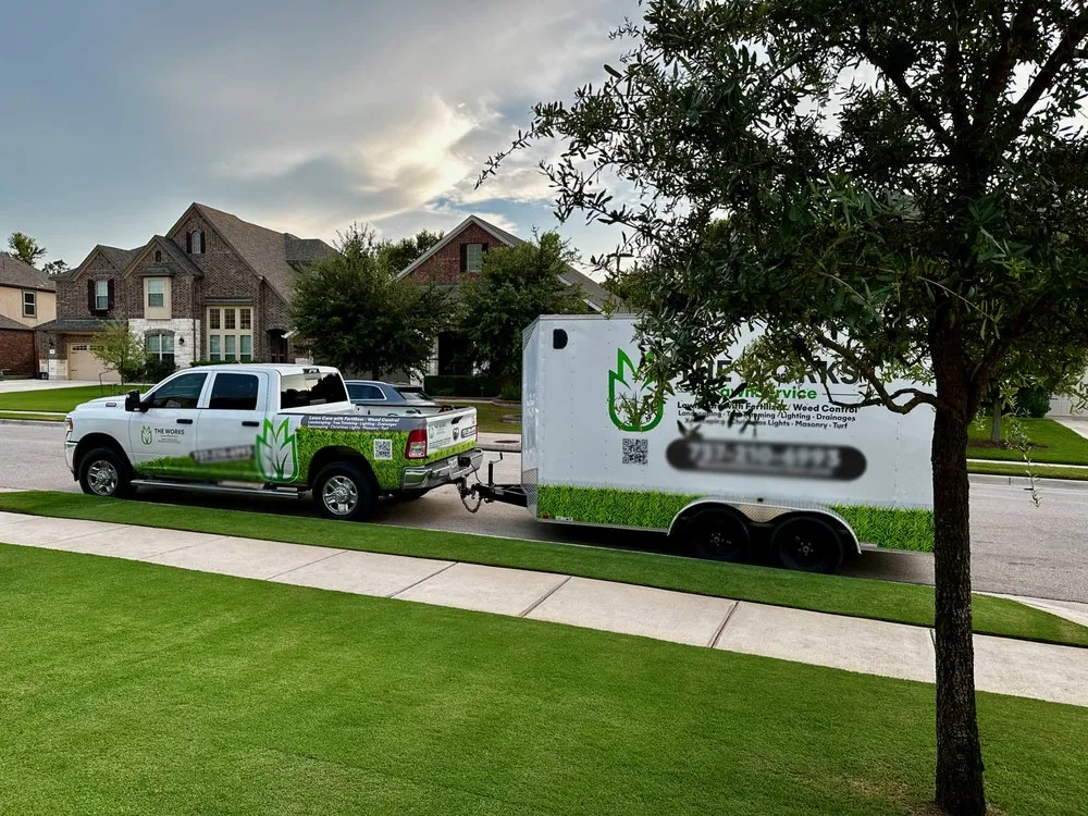 Local yard cleanup service for homes in Round Rock, TX by The Works Lawn Service