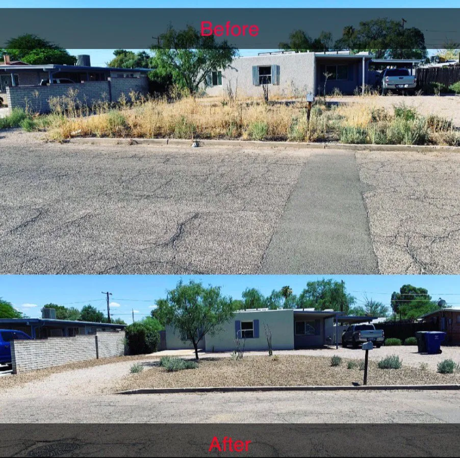 Expert outdoor landscaping in Tucson, AZ by The Yard Barber