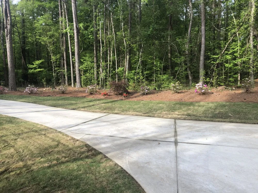 Custom residential landscaping in Senoia, GA by The Yard Butler