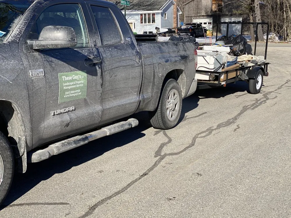Expert yard cleanup service for homes in Standish, ME by These Guy’s