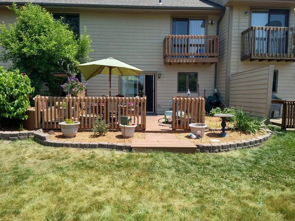 Professional garden landscaping with custom design across Lake Station, IN - This & That Property Solutions