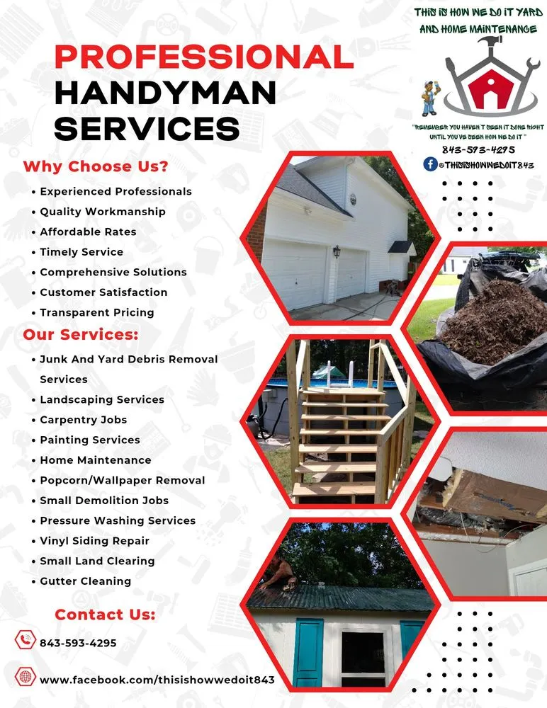 Professional landscape design in Ladson, SC - This Is How We Do It Yard And Home Maintenance