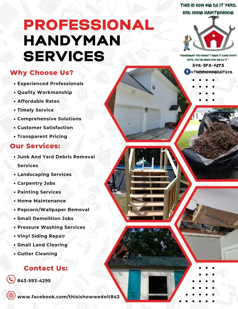 Professional residential landscaping near you across Ladson, SC - This Is How We Do It Yard And Home Maintenance