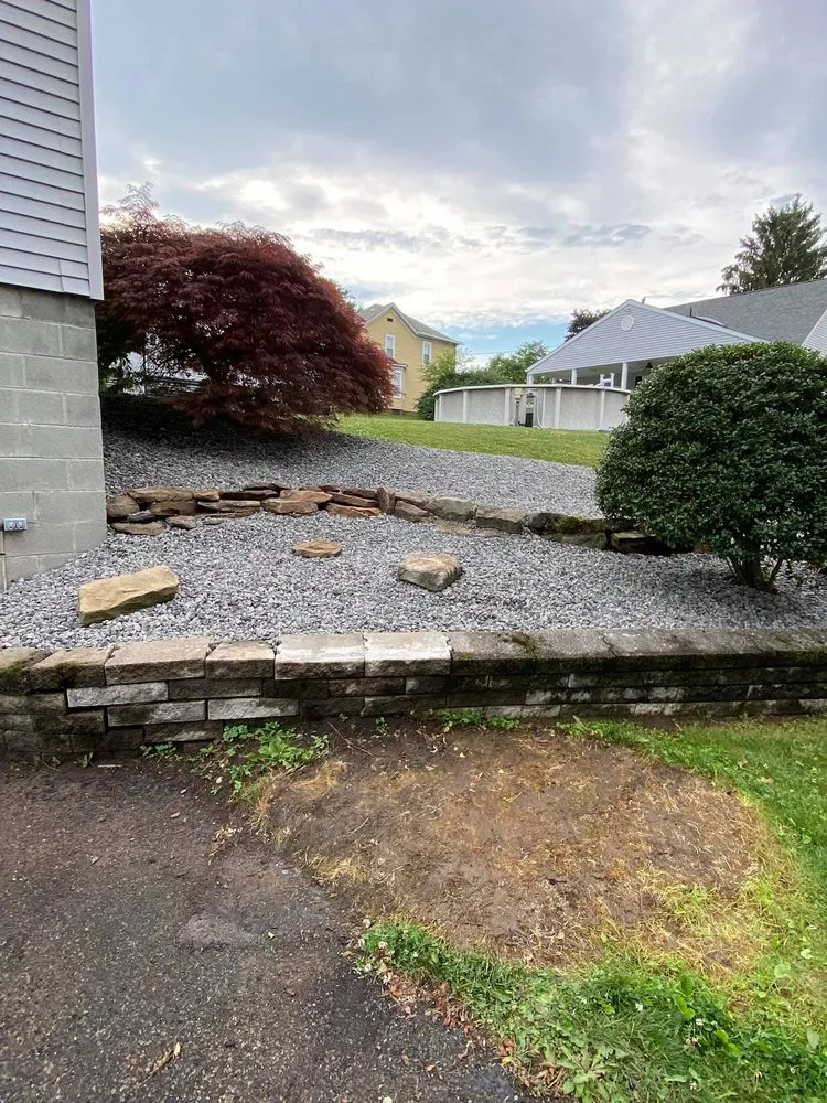 Local outdoor landscaping with custom design in Beaver Falls, PA by Thomas & Co Lawncare