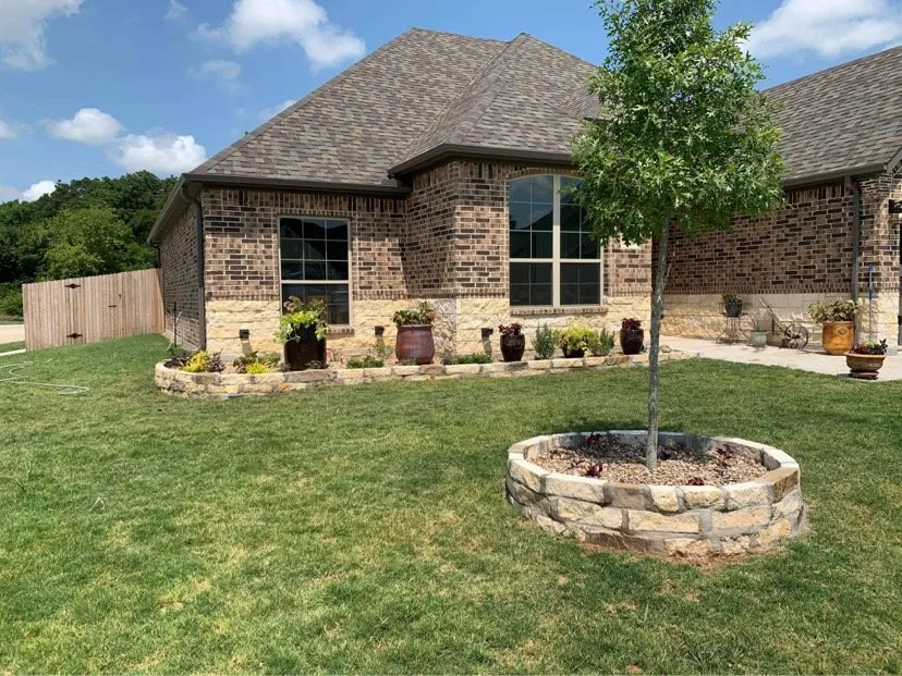 Custom landscape installation in Alvord, TX - Thomas Landscape