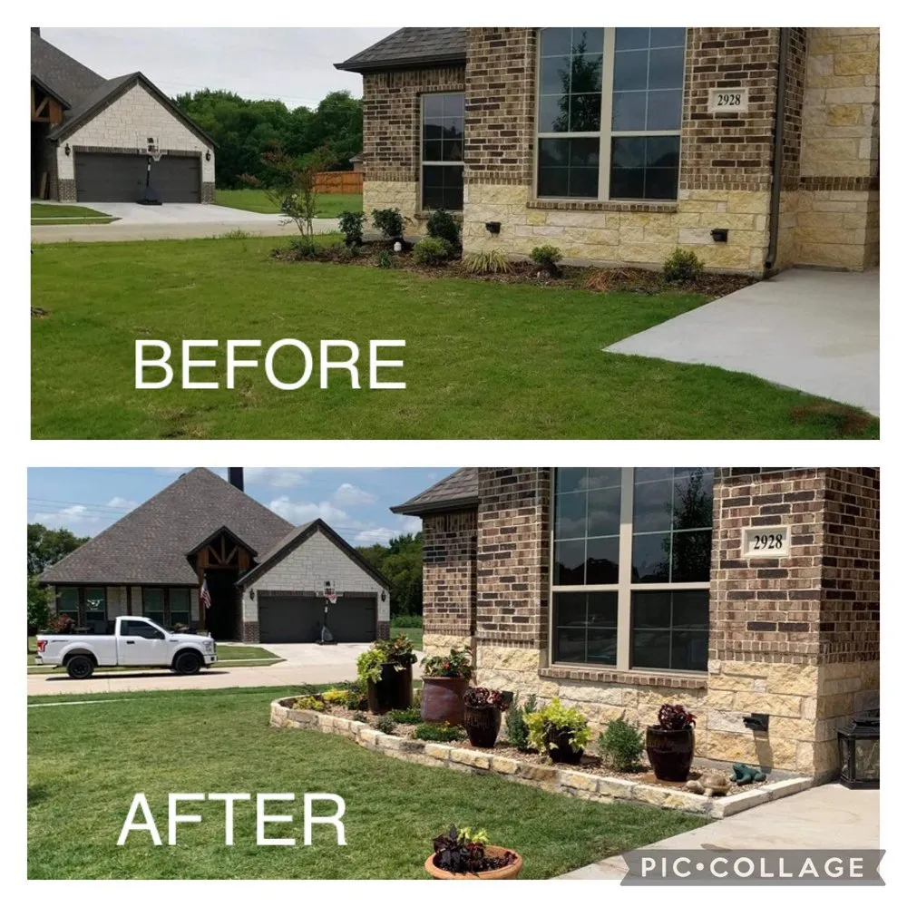 Top-rated lawn mowing service for year-round maintenance in Alvord, TX by Thomas Landscape