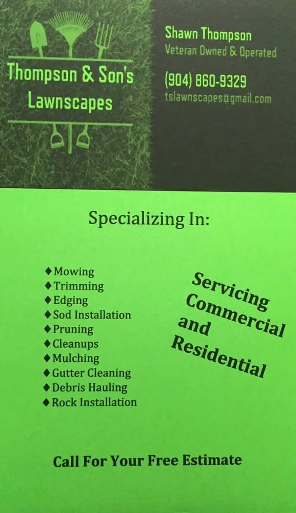 Reliable landscape installation for residential properties in Brooker, FL by Thompson and Son's Lawnscapes