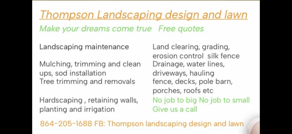 Trusted yard cleanup service in Inman, SC by Thompson Landscaping Design and Lawn