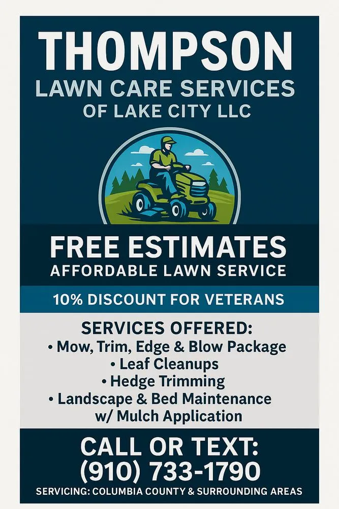 Affordable landscaping services in Lake City, FL by Thompson Lawn Care Services
