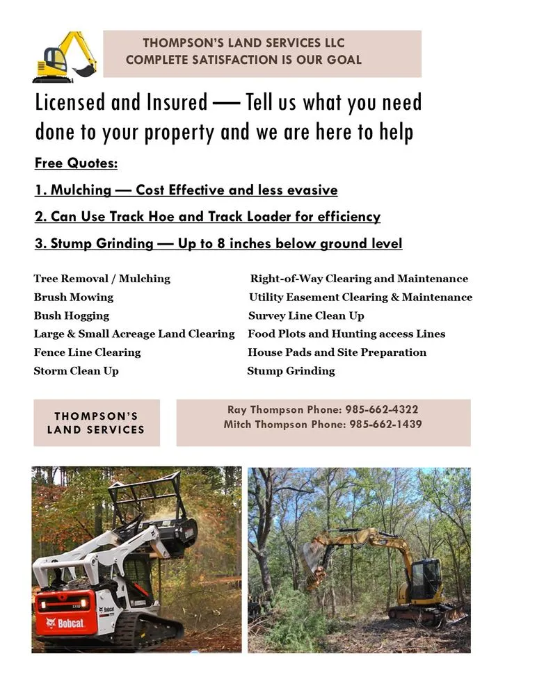 Affordable yard maintenance for year-round maintenance in Ponchatoula, LA by Thompson's Land Services