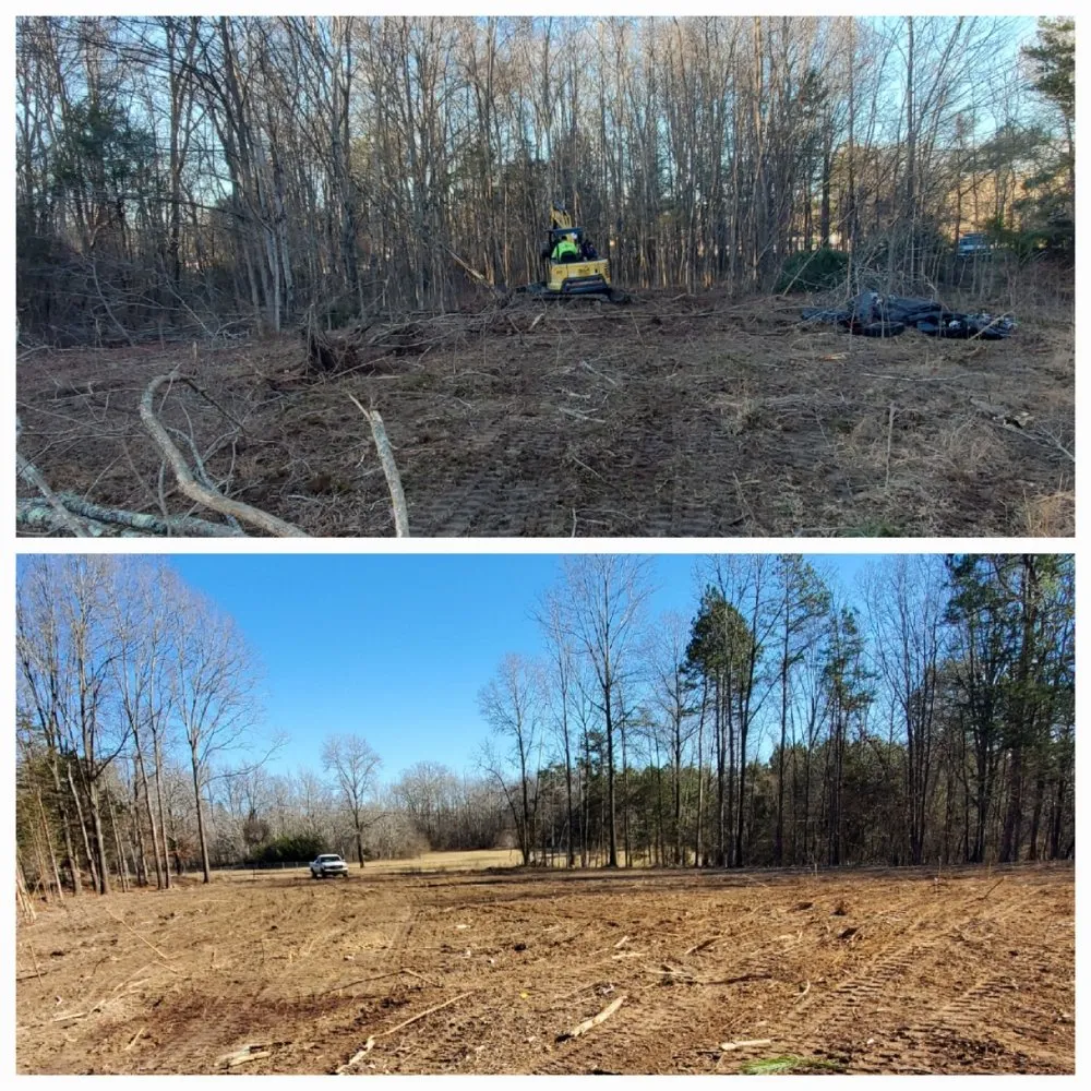 Trusted yard cleanup service for homes in Burlington, NC by Thorntons Earthworks