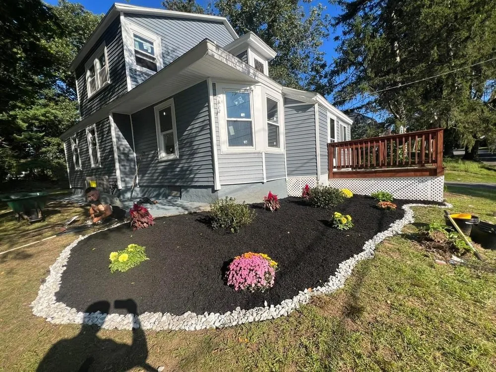 Professional lawn mowing service with custom design in Methuen, MA by Three Brothers Ground Maintenance