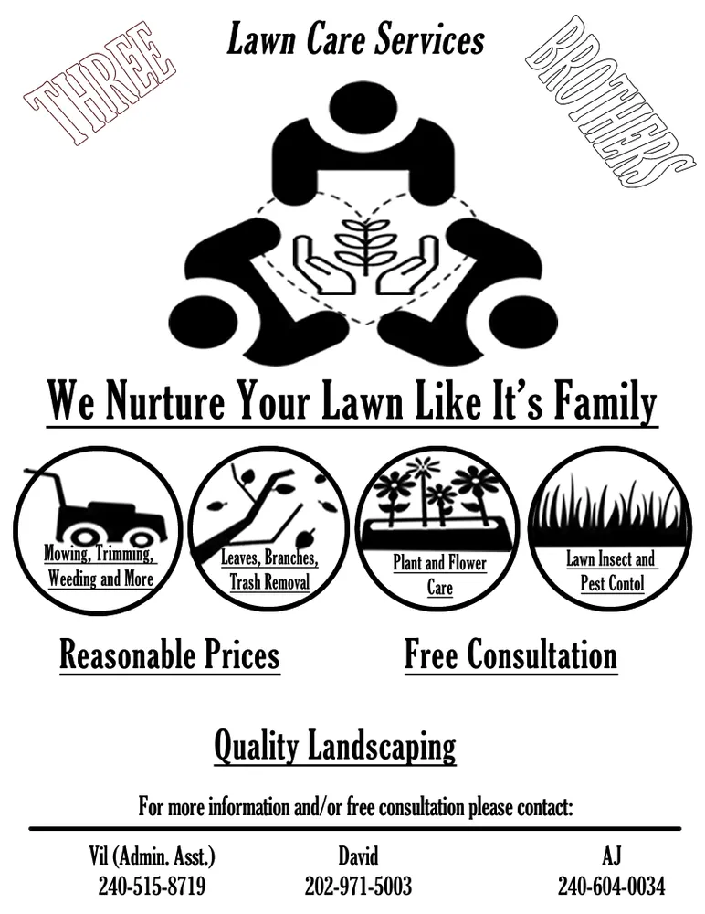 Expert lawn mowing service experts serving Brandywine, MD - Three Brothers Lawn Care Services