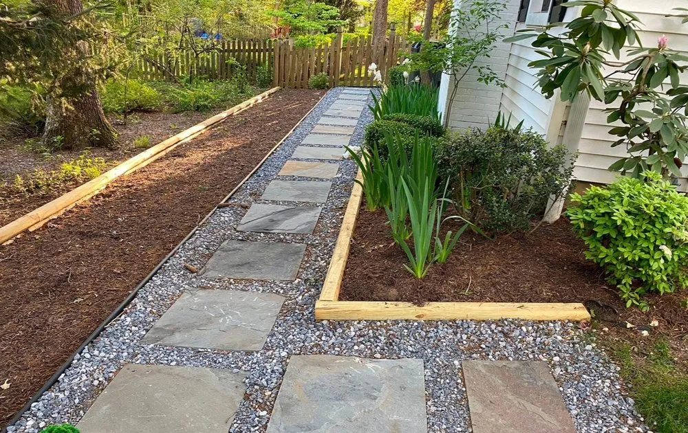 Professional yard maintenance in North Englewood, MD by Three Flowers Landscaping