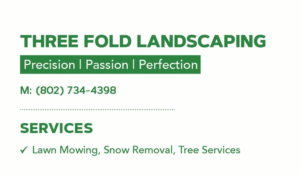 Professional yard maintenance for year-round maintenance in Essex Junction, VT by Three Fold Landscaping