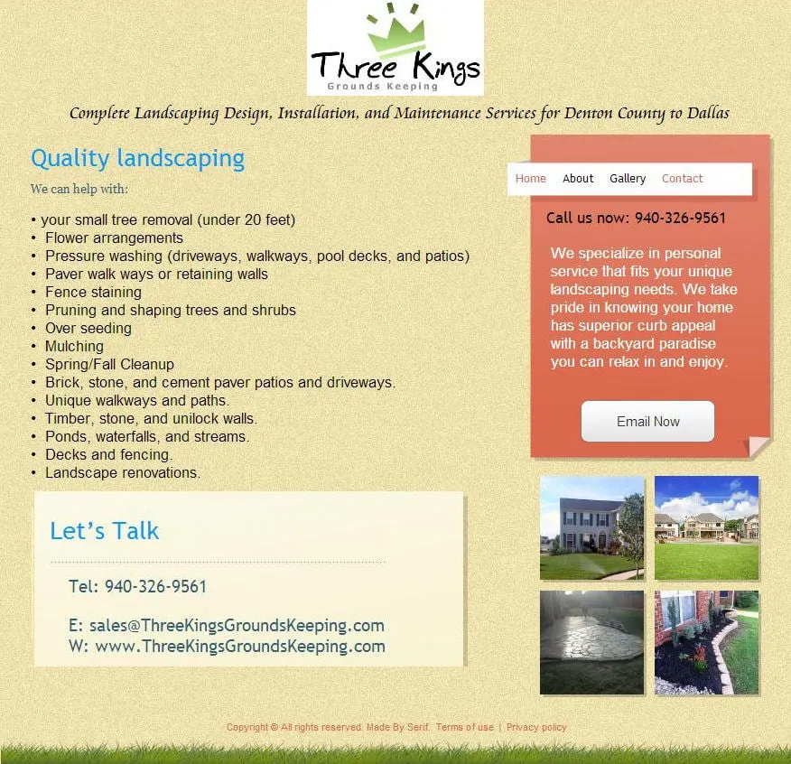 Custom yard cleanup service in Lewisville, TX - Three Kings Grounds Keeping